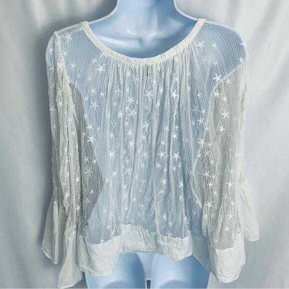 Anthropologie Akemi + Kin Lace Star Top Size Small - Picture 7 of 10